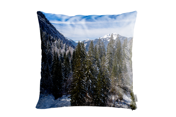 Housse de coussin décoratif pour l'intérieur "Forêt de Montriond" (45x45cm)